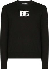 Dolce & Gabbana DG intarsia-knit wool jumper