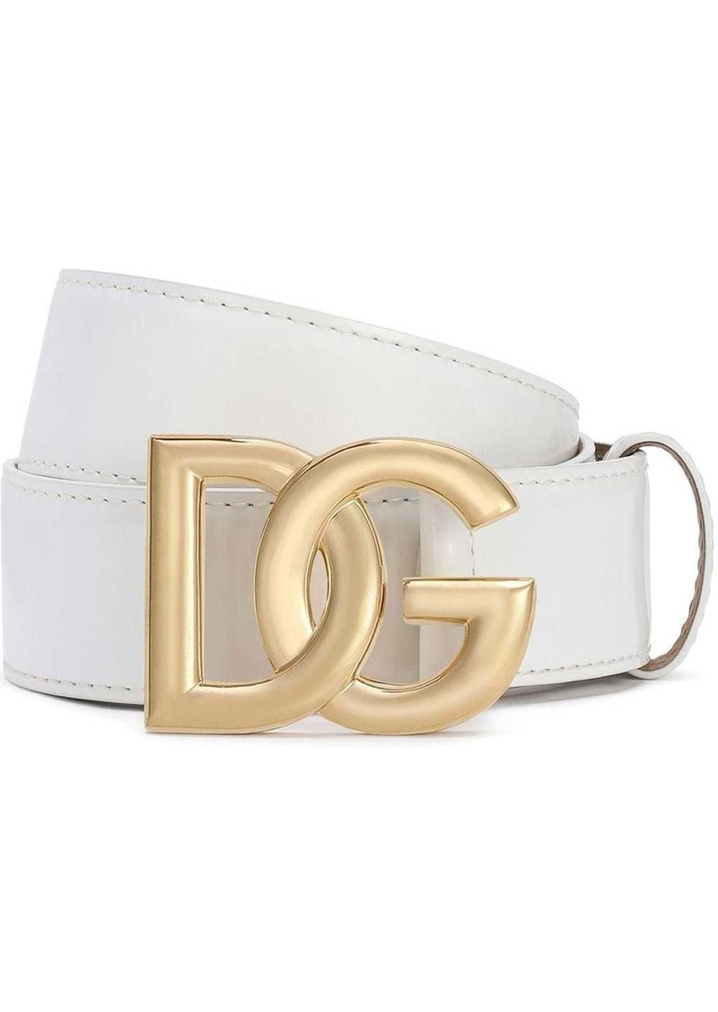 Dolce & Gabbana DG-logo leather belt