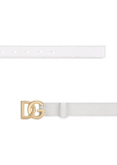 Dolce & Gabbana DG-logo leather belt