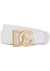 Dolce & Gabbana DG-logo leather belt