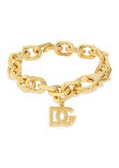 Dolce & Gabbana Dg Logo Charm Chunky Chain Bracelet