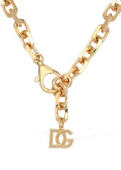 Dolce & Gabbana Dg Logo Charm Chunky Chain Necklace