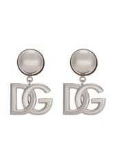 Dolce & Gabbana KIM DOLCE&GABBANA DG-logo clip-on earrings