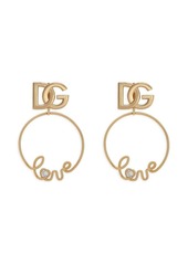 Dolce & Gabbana DG-logo clip-on hoop earrings