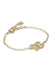 Dolce & Gabbana Dg Logo Crystal Chain Bracelet