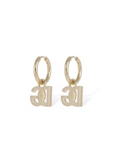 Dolce & Gabbana Dg Logo Crystal Mono Earring