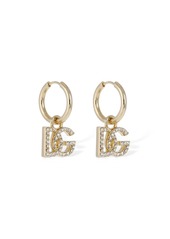 Dolce & Gabbana Dg Logo Crystal Mono Earring