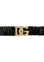 Dolce & Gabbana DG-logo patent leather belt