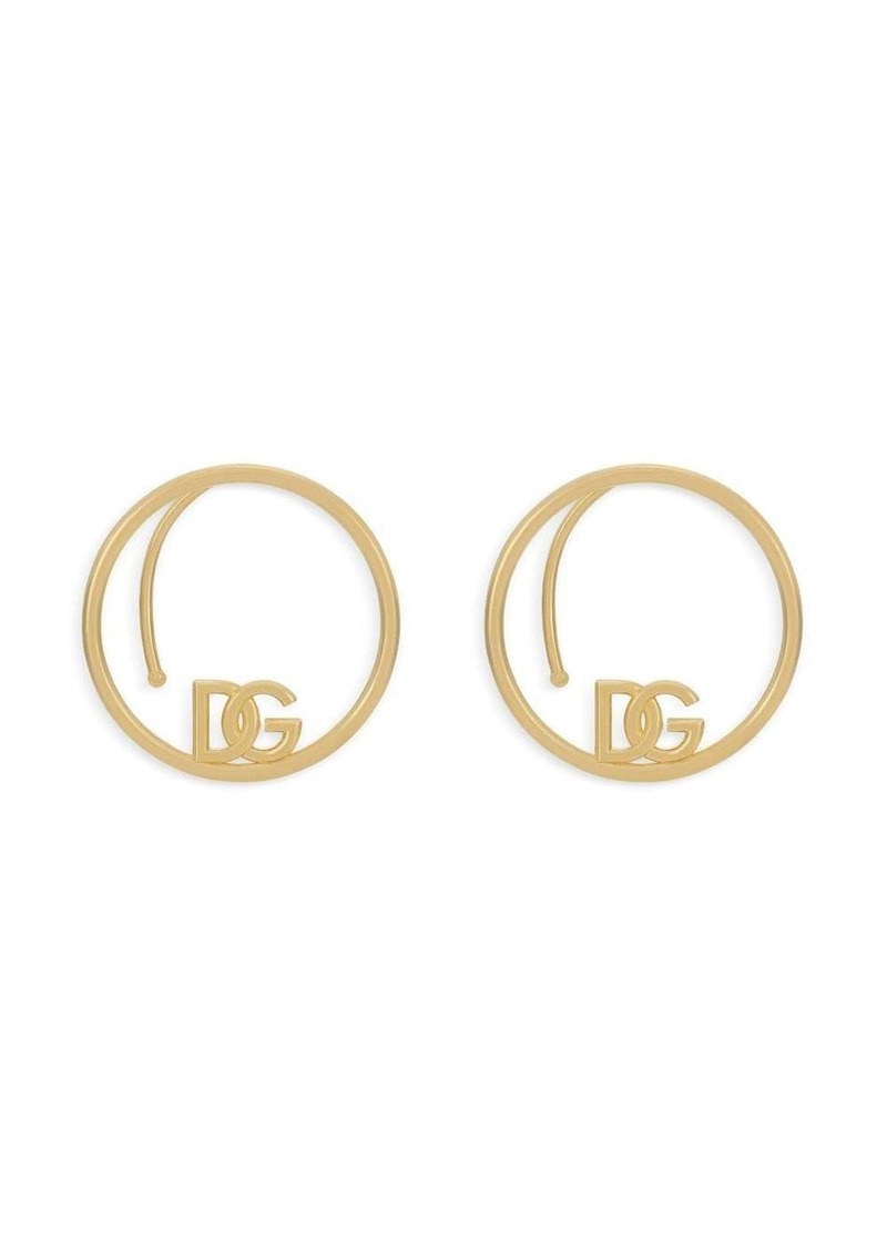 Dolce & Gabbana DG logo hoop earrings