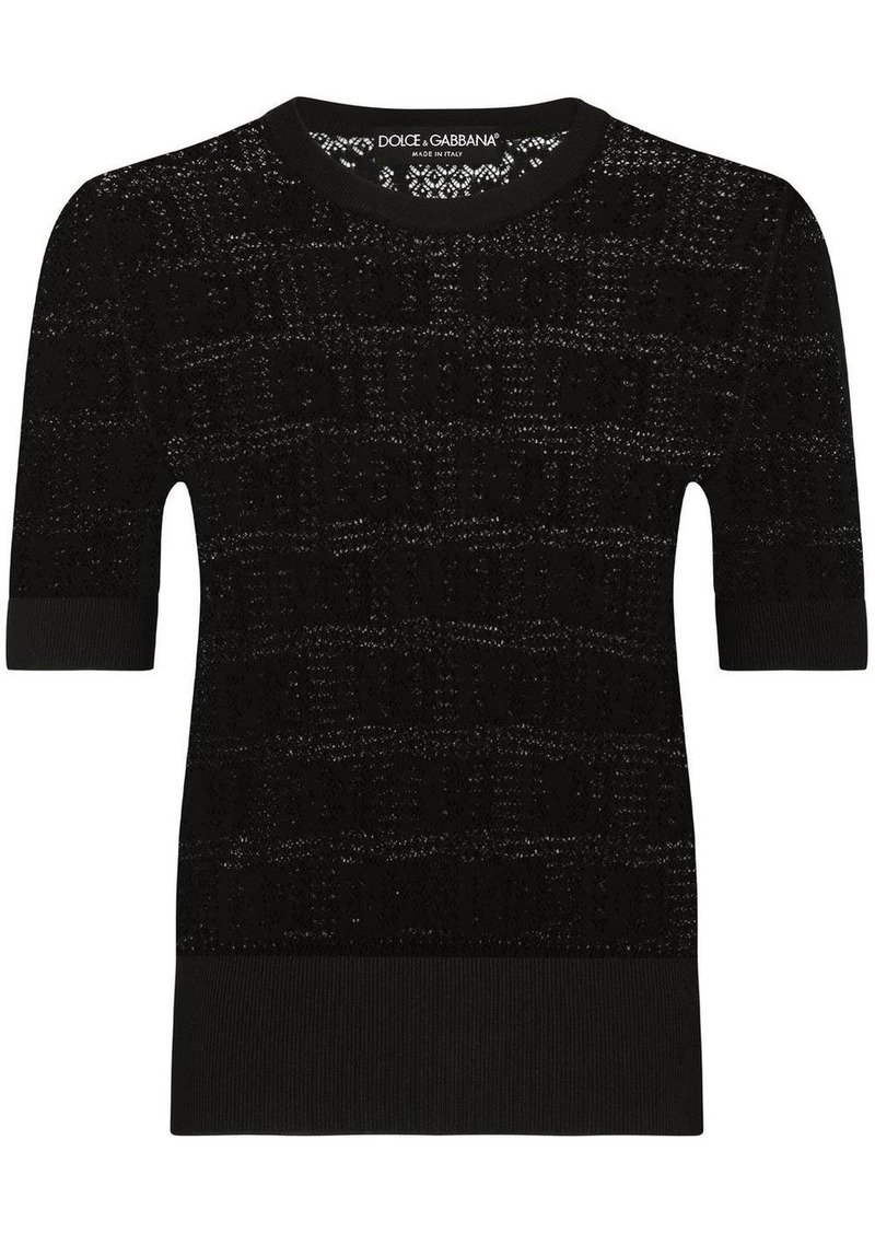 Dolce & Gabbana DG-logo jacquard jumper