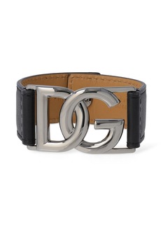 Dolce & Gabbana Dg Logo Leather Belt Bracelet