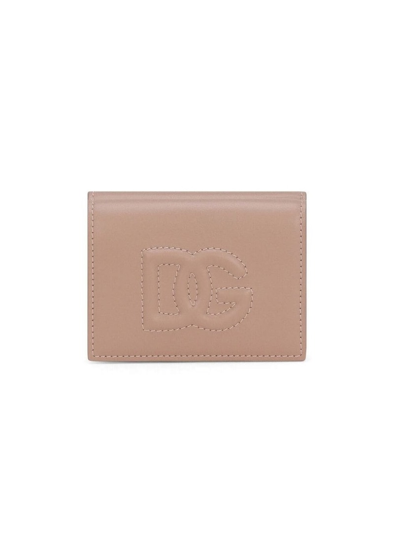 Dolce & Gabbana DG-logo leather folded wallet