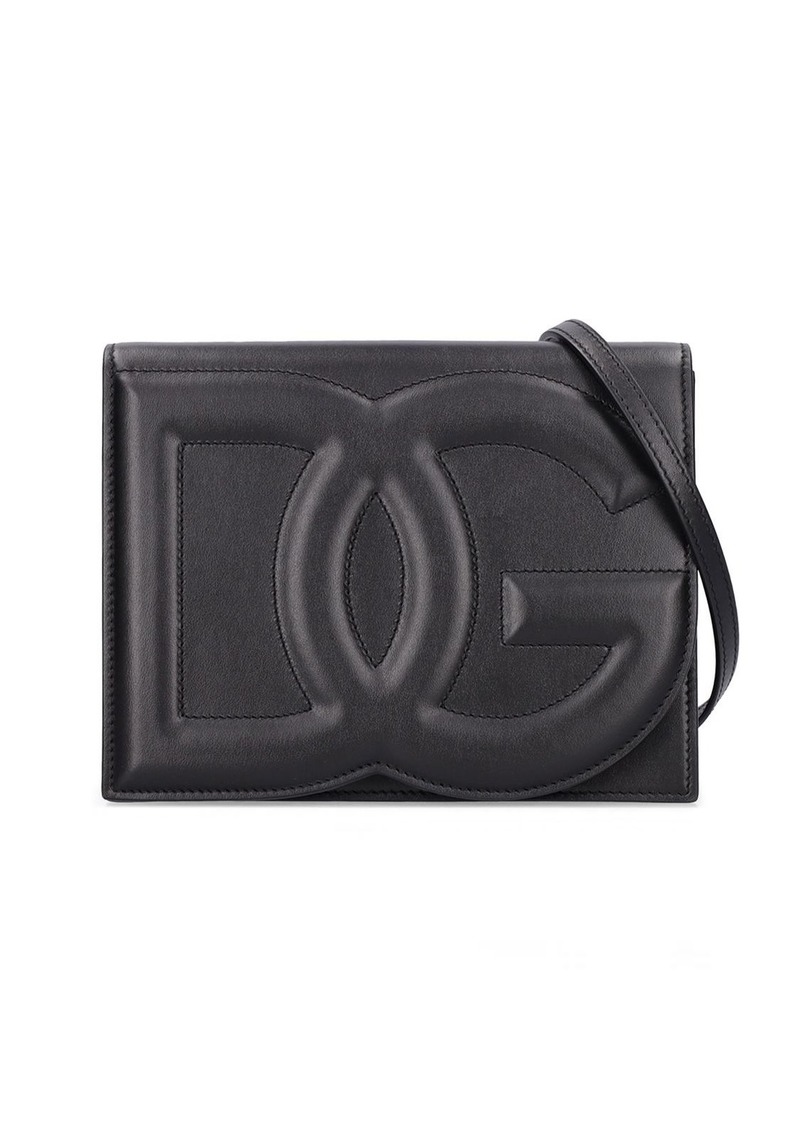Dolce & Gabbana Dg Logo Leather Shoulder Bag