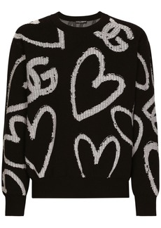 Dolce & Gabbana DG logo-pattern jumper