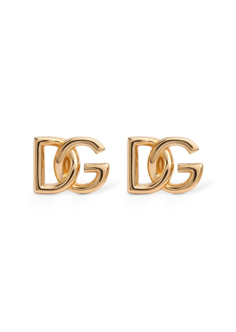 Dolce & Gabbana Dg Logo Stud Earrings