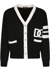 Dolce & Gabbana DG-logo fisherman's-knit cardigan