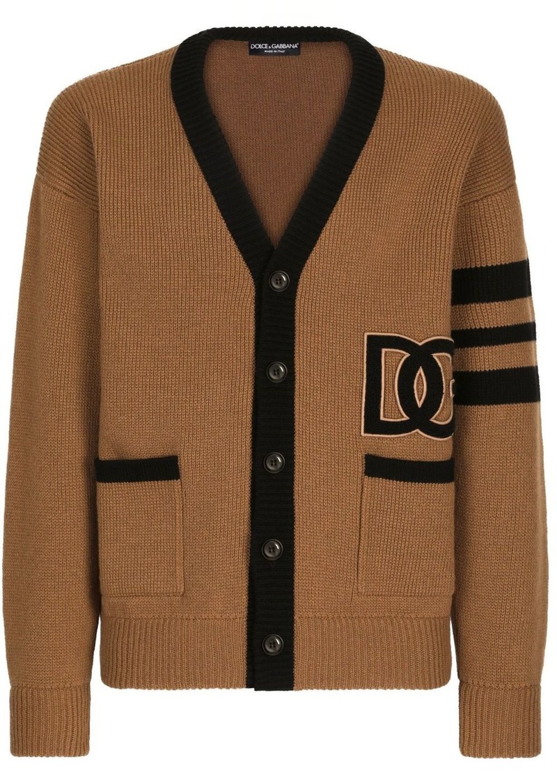 Dolce & Gabbana DG logo virgin-wool cardigan