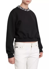 Dolce & Gabbana DG Logo Wool-Blend Crewneck Sweater