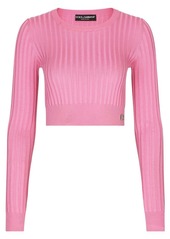 Dolce & Gabbana DG-plaque cropped top