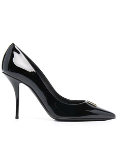 Dolce & Gabbana DG plaque point-toe pumps