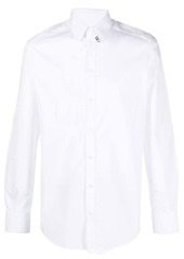 Dolce & Gabbana Gold-fit logo-patch shirt