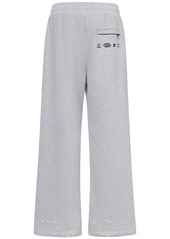 Dolce & Gabbana Distressed Cotton Jersey Jogging Pants