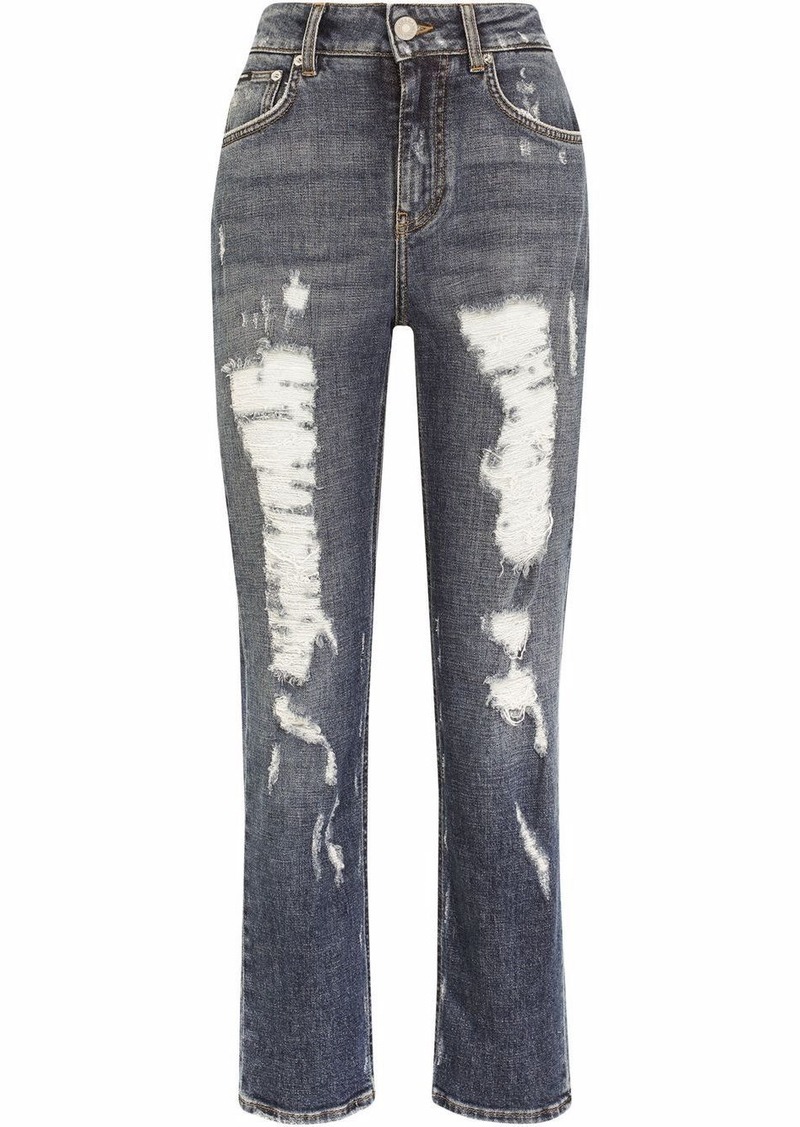 Dolce & Gabbana distressed boyfriend jeans