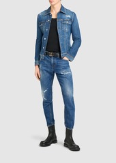 Dolce & Gabbana Distressed Denim Five Pocket Jeans