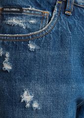 Dolce & Gabbana Distressed Denim Five Pocket Jeans