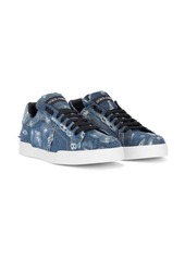 Dolce & Gabbana distressed denim low-top sneakers