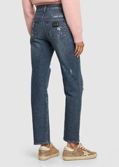 Dolce & Gabbana Distressed Denim Straight Jeans