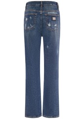 Dolce & Gabbana Distressed Denim Straight Jeans