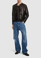 Dolce & Gabbana Distressed Denim Wide Jeans