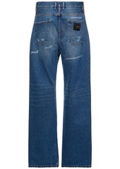 Dolce & Gabbana Distressed Denim Wide Jeans
