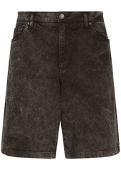 Dolce & Gabbana distressed mid-rise denim shorts