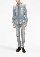 Dolce & Gabbana distressed slim-fit jeans