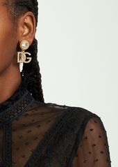 Dolce & Gabbana Diva Dg Crystal Clip-on Earrings