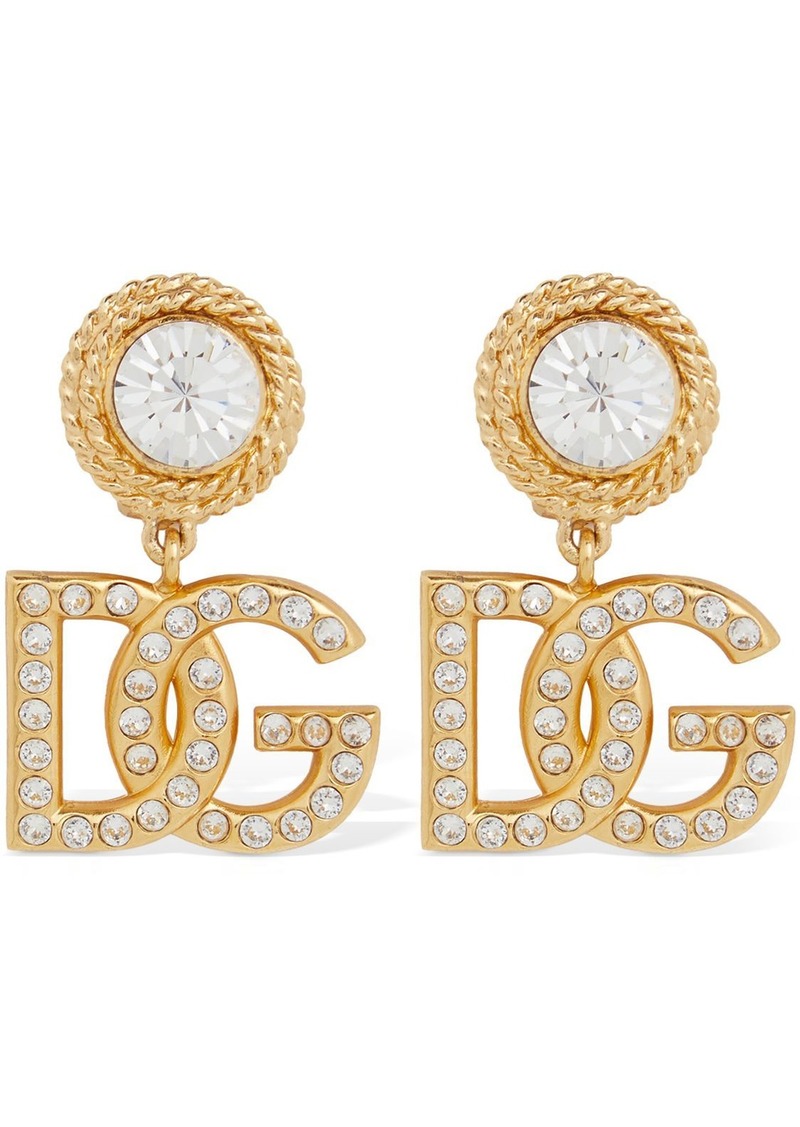 Dolce & Gabbana Diva Dg Crystal Clip-on Earrings