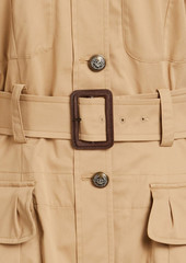 Dolce & Gabbana - Belted cotton-blend jacket - Neutral - IT 36