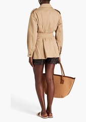 Dolce & Gabbana - Belted cotton-blend jacket - Neutral - IT 36