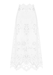 Dolce & Gabbana - Broderie Anglaise Cotton Maxi Skirt - White - IT 40 - Moda Operandi