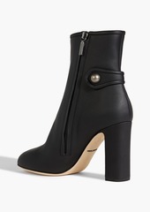 Dolce & Gabbana - Button-embellished leather ankle boots - Black - EU 39.5