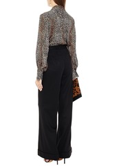 Dolce & Gabbana - Cashmere-felt wide-leg pants - Black - IT 36