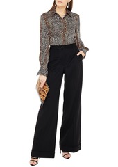 Dolce & Gabbana - Cashmere-felt wide-leg pants - Black - IT 36
