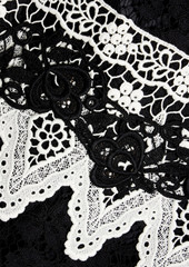 Dolce & Gabbana - Cotton-blend lace skirt - Black - IT 36