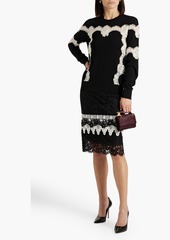 Dolce & Gabbana - Cotton-blend lace skirt - Black - IT 36