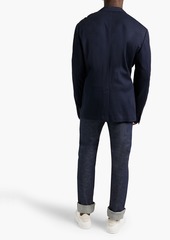 Dolce & Gabbana - Cotton-blend piqué blazer - Blue - IT 60