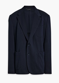 Dolce & Gabbana - Cotton-blend piqué blazer - Blue - IT 60