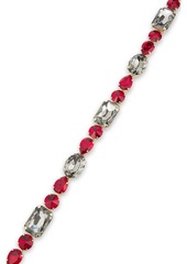 Dolce & Gabbana - Crystal and lizard-effect leather belt - Red - S