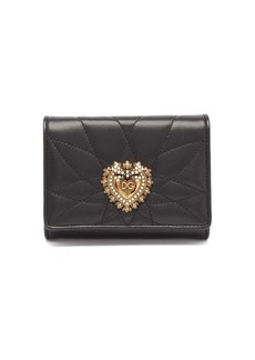 Dolce & Gabbana - Devotion Quilted-leather Wallet - Womens - Black